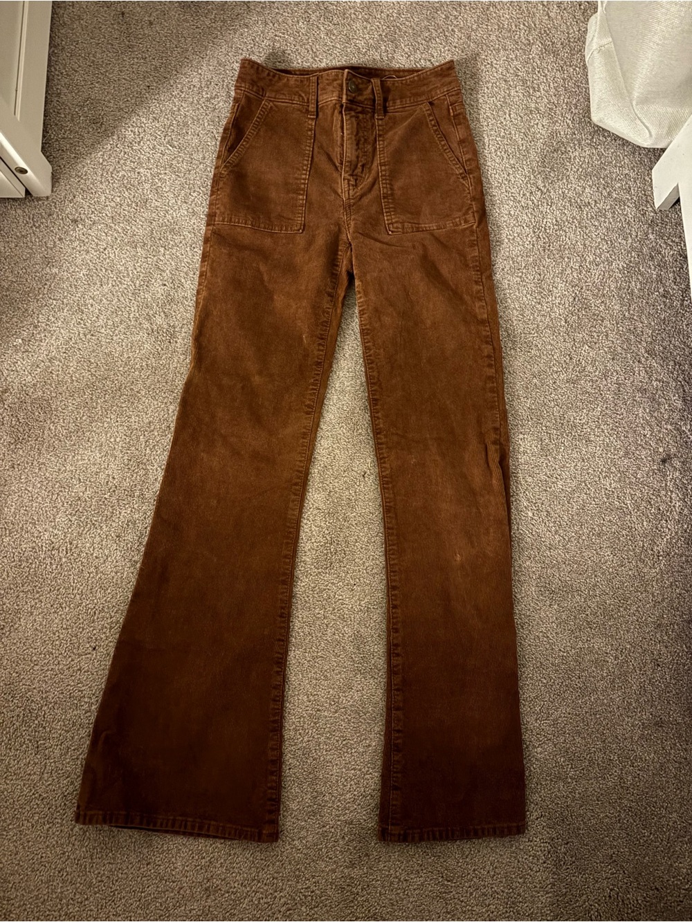 American Eagle Outfitters Men's Chocolate Brown Corduroy Pants
